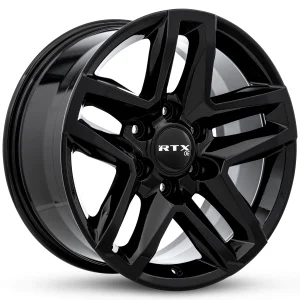 RTX Wheels – GM-04 – Black – 18″x8.5″ 26mm – All weather Wheels – 507436